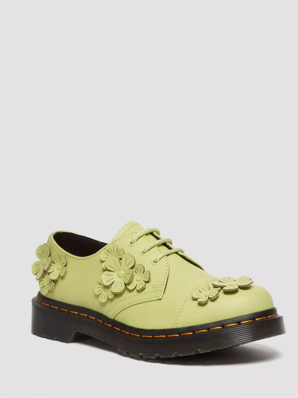 DR MARTENS 1461 FLOWER OXFORDS FLWR GREEN SIZE 7 LOAFERS FLORAL NWT